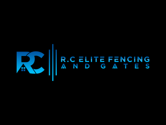 R.C ELITE FENCING AND GATES logo design by tukang ngopi
