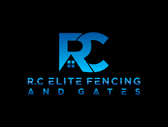 R.C ELITE FENCING AND GATES logo design by tukang ngopi