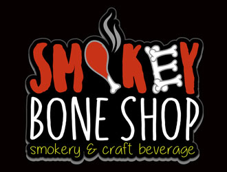 Smokey Bone Shop logo design by DreamLogoDesign