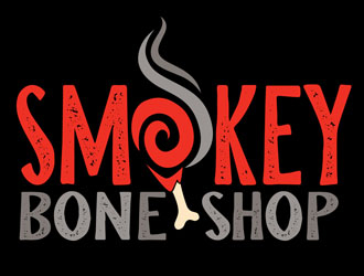 Smokey Bone Shop logo design by DreamLogoDesign
