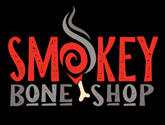 Smokey Bone Shop logo design by DreamLogoDesign