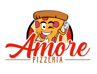 Amore Pizzeria  logo design by AamirKhan