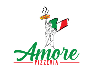 Amore Pizzeria  logo design by AamirKhan
