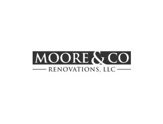 Moore & Co Renovations, LLC logo design by bombers