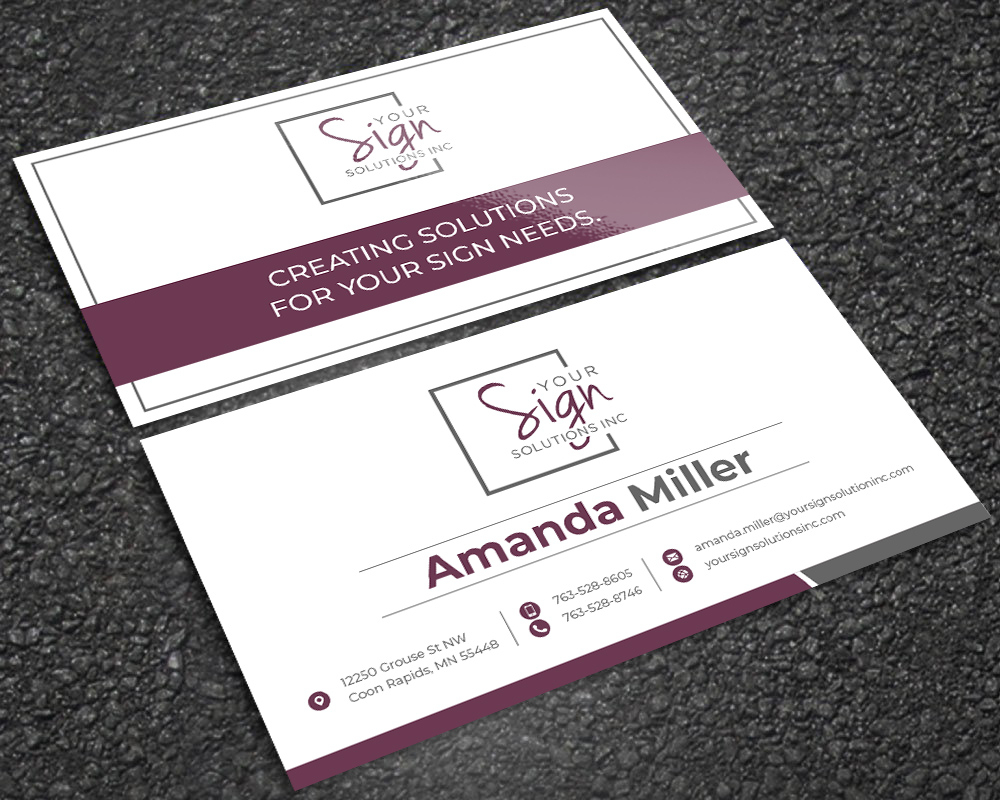 Your Sign Solutions Inc logo design by mattlyn