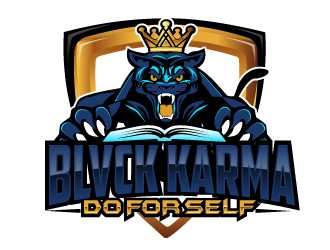 BLVCK KARMA  (Black karma)  logo design by AamirKhan