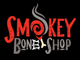 Smokey Bone Shop logo design by DreamLogoDesign