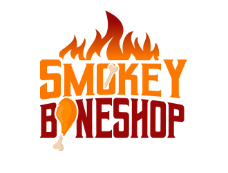 Smokey Bone Shop logo design by MarkindDesign