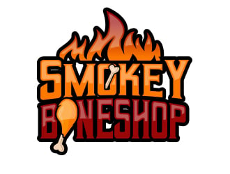 Smokey Bone Shop logo design by MarkindDesign