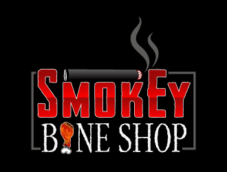Smokey Bone Shop logo design by LucidSketch