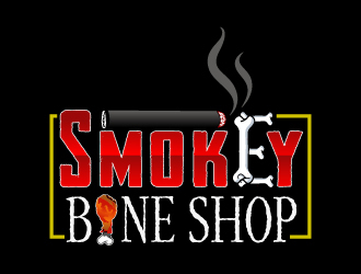 Smokey Bone Shop logo design by LucidSketch