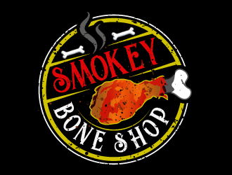 Smokey Bone Shop logo design by LucidSketch