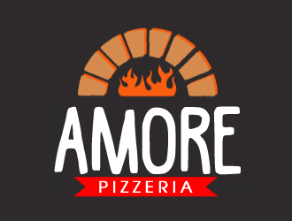 Amore Pizzeria  logo design by AamirKhan