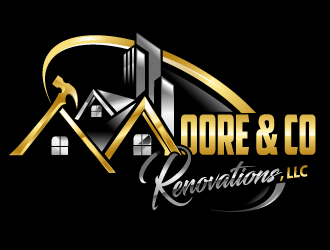 Moore & Co Renovations, LLC logo design by Suvendu