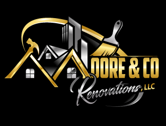 Moore & Co Renovations, LLC logo design by Suvendu