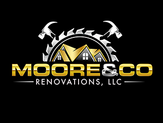 Moore & Co Renovations, LLC logo design by 3Dlogos