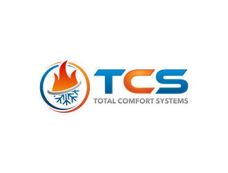 Total Comfort Systems  logo design by GassPoll