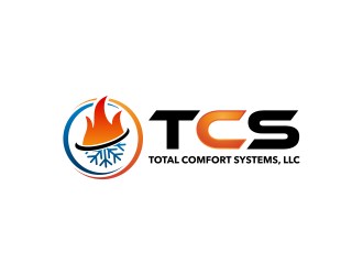 Total Comfort Systems  logo design by GassPoll