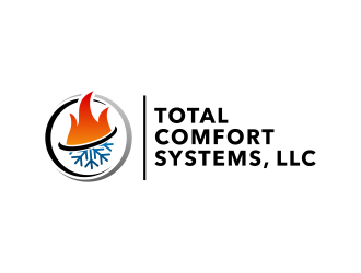 Total Comfort Systems  logo design by GassPoll