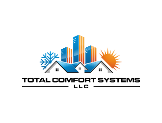 Total Comfort Systems  logo design by GassPoll