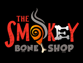Smokey Bone Shop logo design by DreamLogoDesign