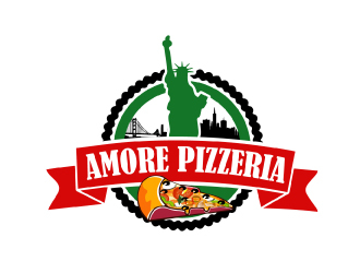 Amore Pizzeria  logo design by AamirKhan