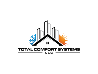 Total Comfort Systems  logo design by GassPoll