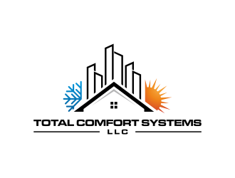 Total Comfort Systems  logo design by GassPoll