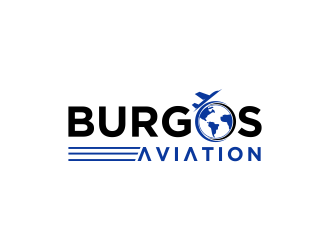 BURGOS AVIATION logo design by haidar