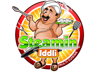 Steamin  Iddli logo design by design_brush