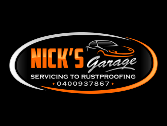 Nick’s Garage  logo design by Gopil