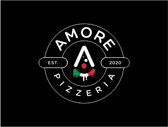 Amore Pizzeria  logo design by FloVal