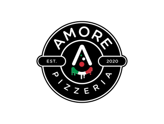 Amore Pizzeria  logo design by FloVal