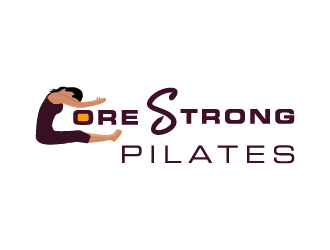 CoreStrong Pilates logo design by pilKB