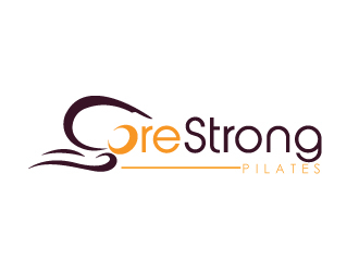 CoreStrong Pilates logo design by Upoops