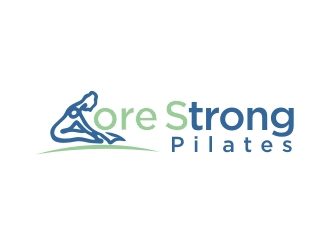 CoreStrong Pilates logo design by protein