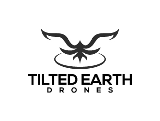 Tilted Earth Drones logo design by Bunny_designs