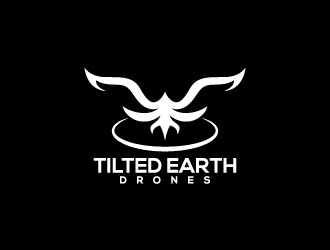 Tilted Earth Drones logo design by Bunny_designs