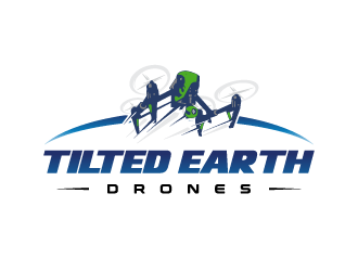 Tilted Earth Drones logo design by PRN123