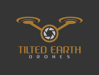 Tilted Earth Drones logo design by Bunny_designs