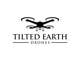 Tilted Earth Drones logo design by GassPoll