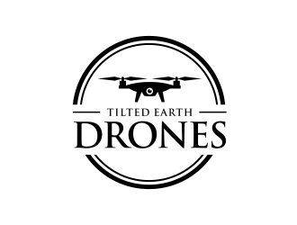 Tilted Earth Drones logo design by GassPoll