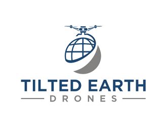 Tilted Earth Drones logo design by Rizqy