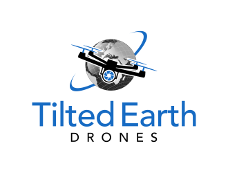 Tilted Earth Drones logo design by ingepro