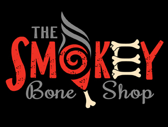 Smokey Bone Shop logo design by DreamLogoDesign