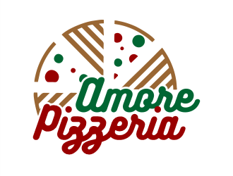 Amore Pizzeria  logo design by Gwerth