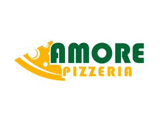 Amore Pizzeria  logo design by Gwerth