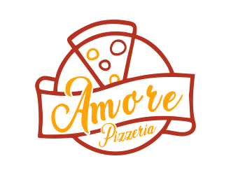Amore Pizzeria  logo design by Gwerth