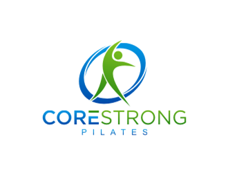 CoreStrong Pilates logo design by sheila valencia