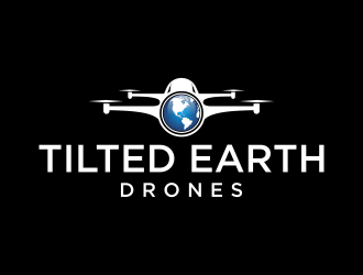 Tilted Earth Drones logo design by luckyprasetyo